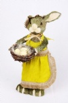Standing rabbit with egg nest