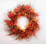 Acorn and maple leave wreath
