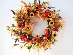 Harvest floral wreath