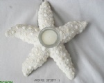 seashell handmade candle holder