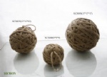 handmade flax hanging ball