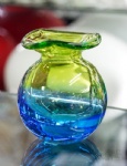 handblown glass perfume bottle